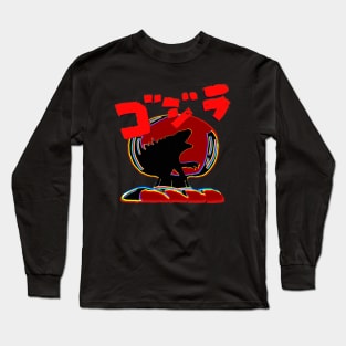 Godzilla Atomic Mushroom Cloud Movie Long Sleeve T-Shirt